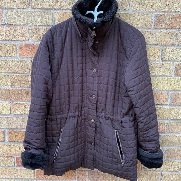 Vintage 90s Andrew Marc New York Jacket XS Brown - Picture 10 of 11